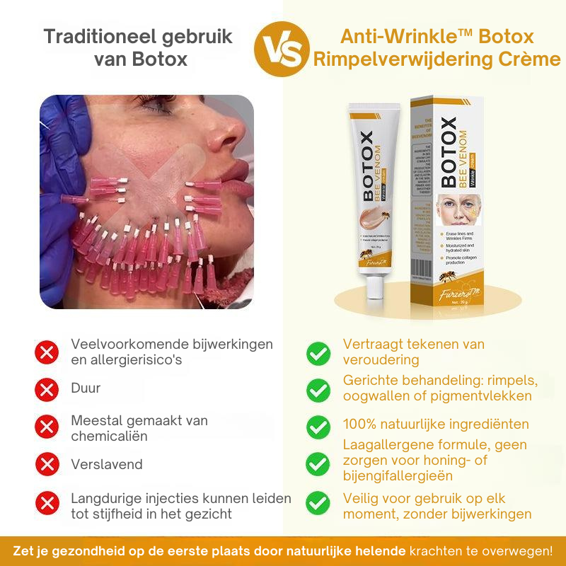 Anti-Wrinkle™ | Botox Rimpelverwijdering Crème | 1+1 gratis