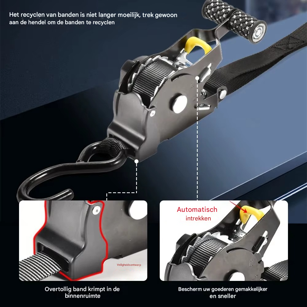 TitanGrip Pro™ | De enige spanband die nooit in de knoop raakt