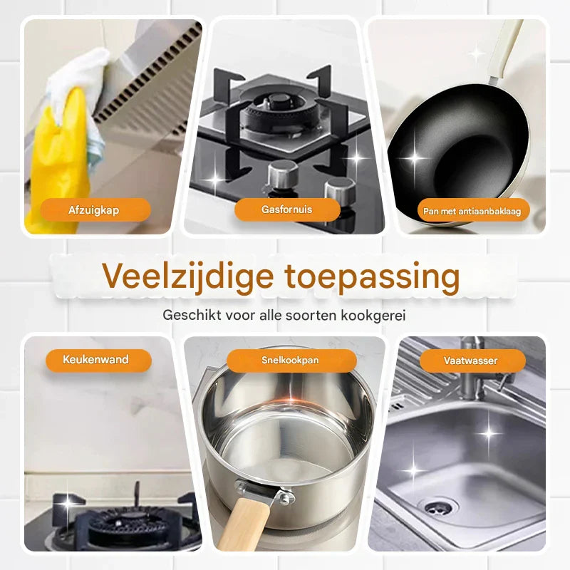 PowerScrub™ | Verwijdert vuil tot 5× sneller dan elk ander schoonmaakmiddel | 1+1 gratis